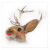 Beautyportrait einer Wolpertinger-Dame mit Lippenstift, Rouge und Wimperntusche