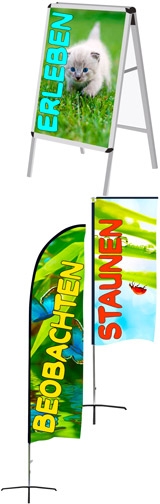 kundenstopper beachflag fahne