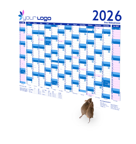 Individuelle Wandkalender 2026