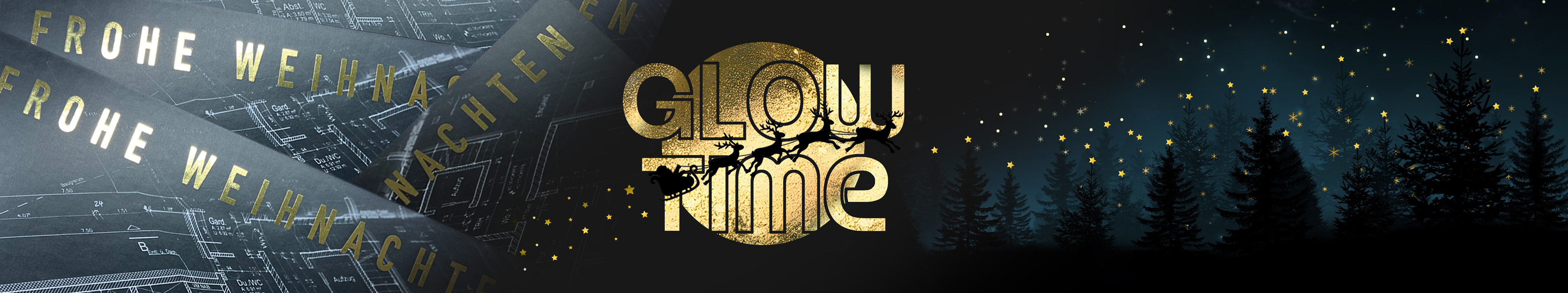 Es ist Glowtime für Ihre Weihnachtskarten