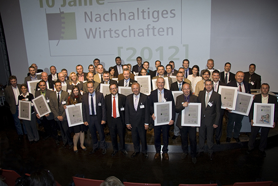 Urkunde Nachhaltiges Wirtschaften 2012 Heidelberg