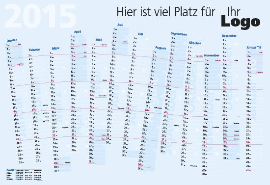 Wandkalender 2015 individualisiert